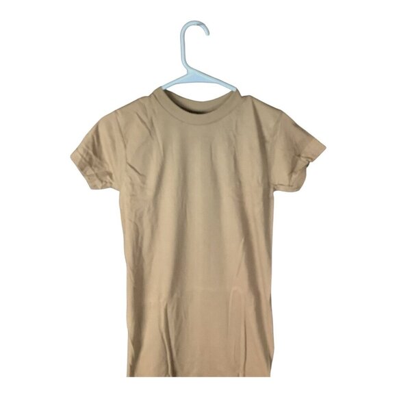 3-Pack DSCP US Army Crew Neck Brown Undershirts Small Cotton Tee Short Sleeve - Picture 5 of 8